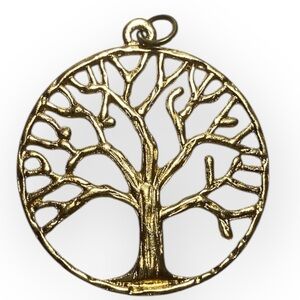 “Tree of Life” Gold Tone Charm for a Necklace or Charm Bracelet